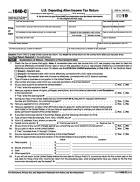 1040-C, U.S. Departing Alien Income Tax Return