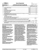 1125-A, Cost of Goods Sold
