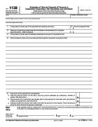 1138, Extension of Time For Payment of Taxes By a Corporation Expecting a Net Operating Loss Carryback