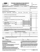 4466, Corporation Application for Quick Refund of Overpayment of Estimated Tax
