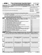 4720, Return of Certain Excise Taxes Under Chapters 41 and 42 of the Internal Revenue Code