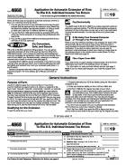 4868, Application for Automatic Extension of Time to File U.S. Individual Income Tax Return