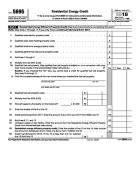 5695, Residential Energy Credits