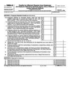5884-A, Credits for Affected Disaster Area Employers