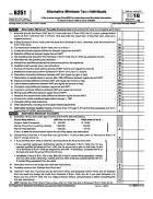 6251, Alternative Minimum Tax - Individuals