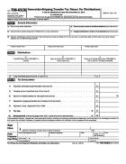 706-GS (D), Generation-Skipping Transfer Tax Return for Distributions
