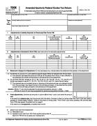 720-X, Amended Quarterly Federal Excise Tax Return