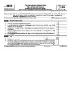 8615, Tax for Certain Children Who Have Unearned Income