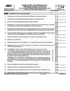 8801, Credit for Prior Year Minimum Tax - Individuals