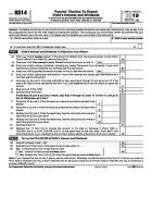 8814, Parent's Election to Report Child's Interest and Dividends