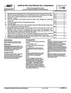 8827, Credit for Prior Year Minimum Tax - Corporations