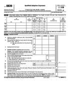 8839, Qualified Adoption Expenses