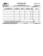 8874, New Markets Credit