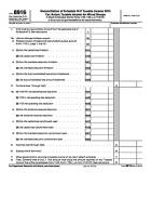 8916, Reconciliation of Schedule M-3 Taxable Income with Tax Return Taxable Income for Mixed Groups