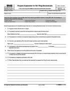 8948, Preparer Explanation for Not Filing Electronically