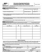8971, Information Regarding Beneficiaries Acquiring Property from a Decedent