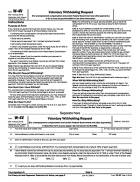 W-4 V, Voluntary Withholding Request