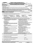 W-8 BEN-E, Certificate of Status of Beneficial Owner for United States Tax Withholding and Reporting (Entities)