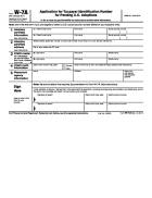 W-7 A Form Printable 📝 Get IRS W-7 A Form to Print in PDF. Fill Online ...